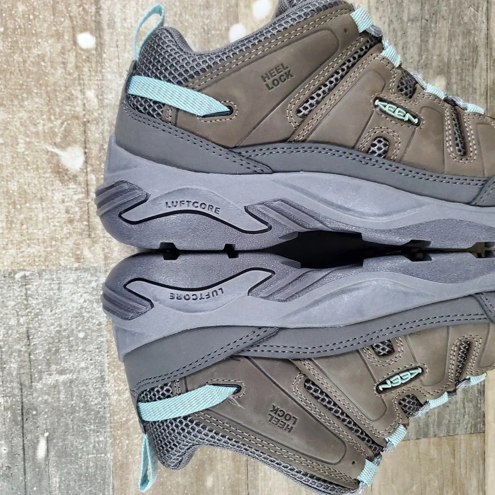 Keen Circadia Vent Womens Shoes Sz 9 Steel Gray Cloud Blue Waterproof Hiking